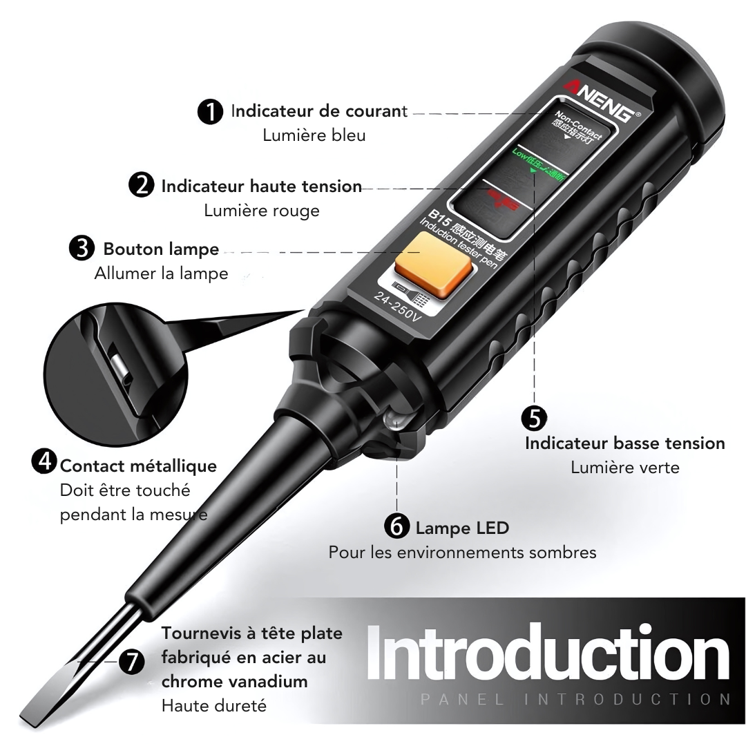 Stylet testeur électricité