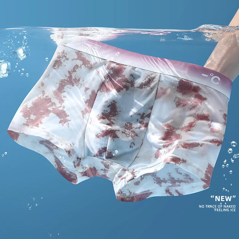 Boxer Homme Ice Silk Respirant Ultra‑Fin