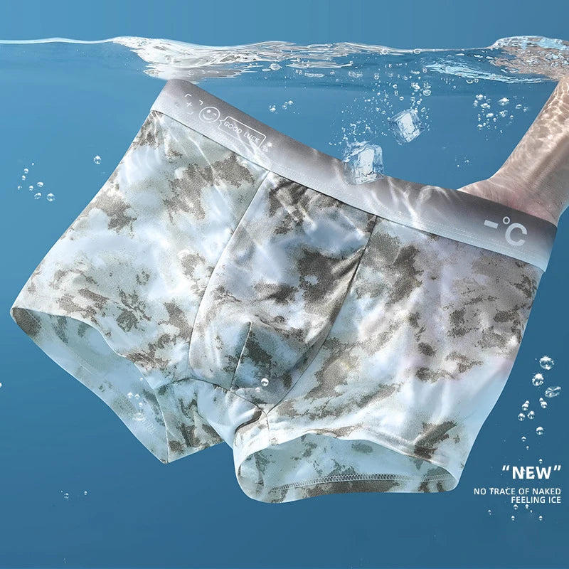 Boxer Homme Ice Silk Respirant Ultra‑Fin
