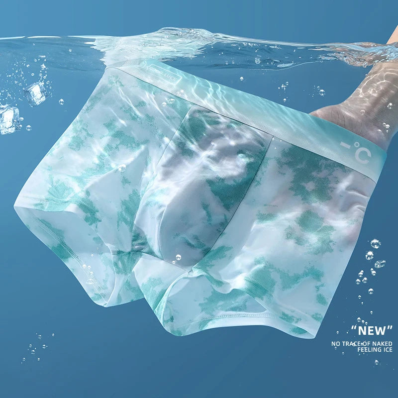 Boxer Homme Ice Silk Respirant Ultra‑Fin
